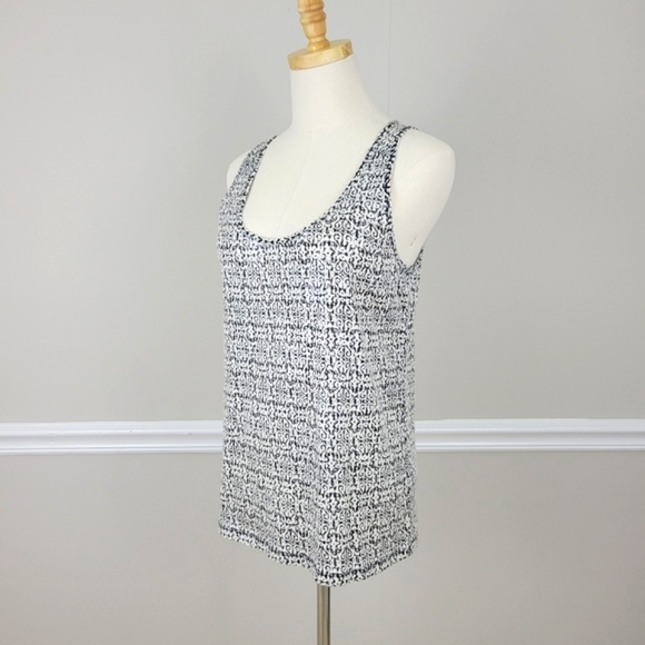 J Crew Black and white Sequins Tank Top Size M - Picture 3 of 5